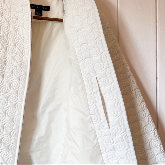 giacca White quilted Jacket. Size Medium. - Picture 3 of 8